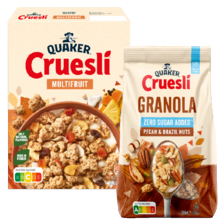 Quaker cruesli of granola